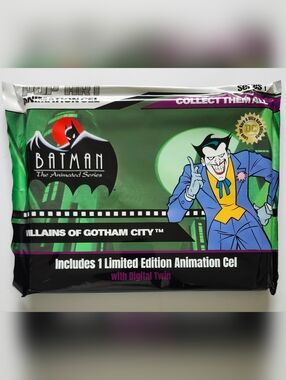 Batman Animated Series Action Scenes Animation Cel Limited Sealed Art